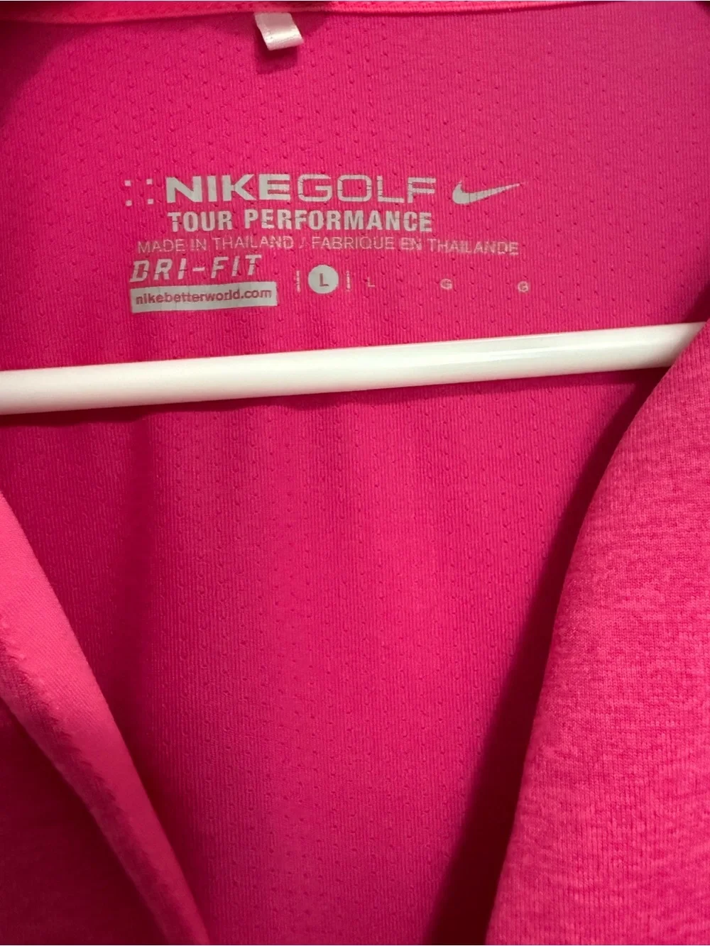 Nike Women’s Pink V-Neck Golf Top